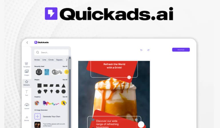 A cutting-edge AI ad generator, QuickAds.ai, revolutionizes content creation with lightning speed and personalized precision. Craft AI-generated ads seamlessly, optimizing campaigns for maximum engagement.