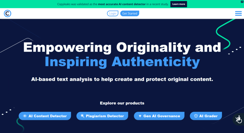 "AI Content Detector and Plagiarism Checker by Copyleaks – Ensuring authenticity and integrity in content creation and evaluation."