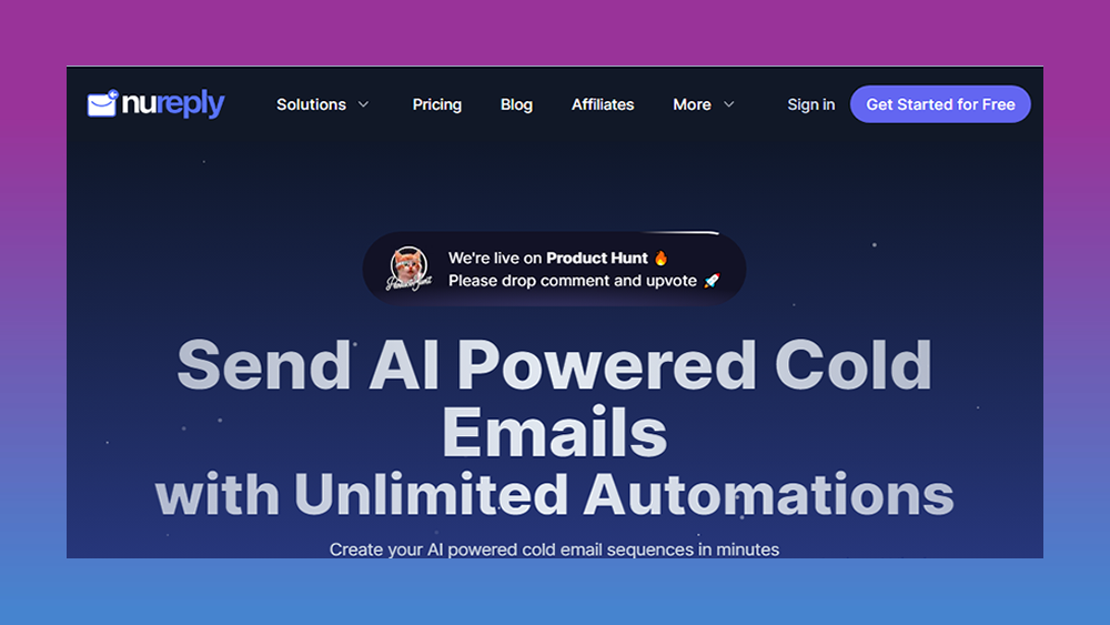 "Boost your business with Nureply.io – The AI-powered solution transforming cold emails into hot deals. Experience unparalleled personalization and strategic outreach for maximum impact."